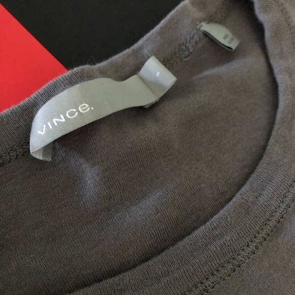 Vince 100% Pima Cotton Slate Grey T-shirt - Picture 2 of 3